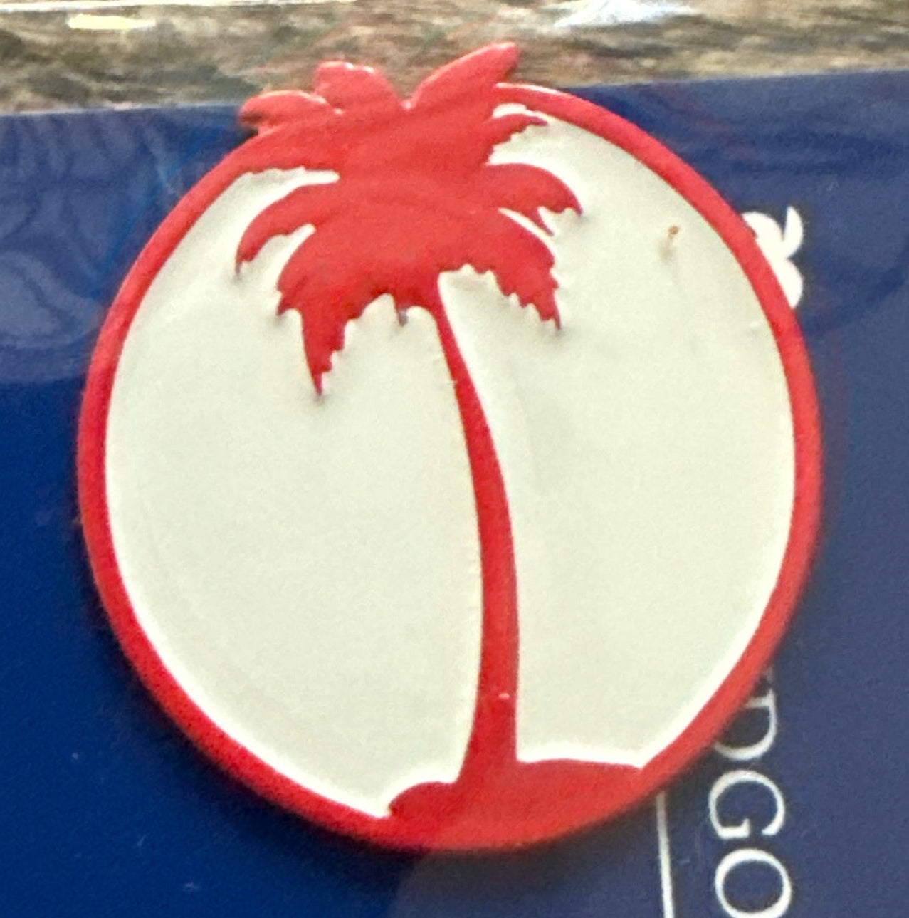 Red White Palmetto Marker