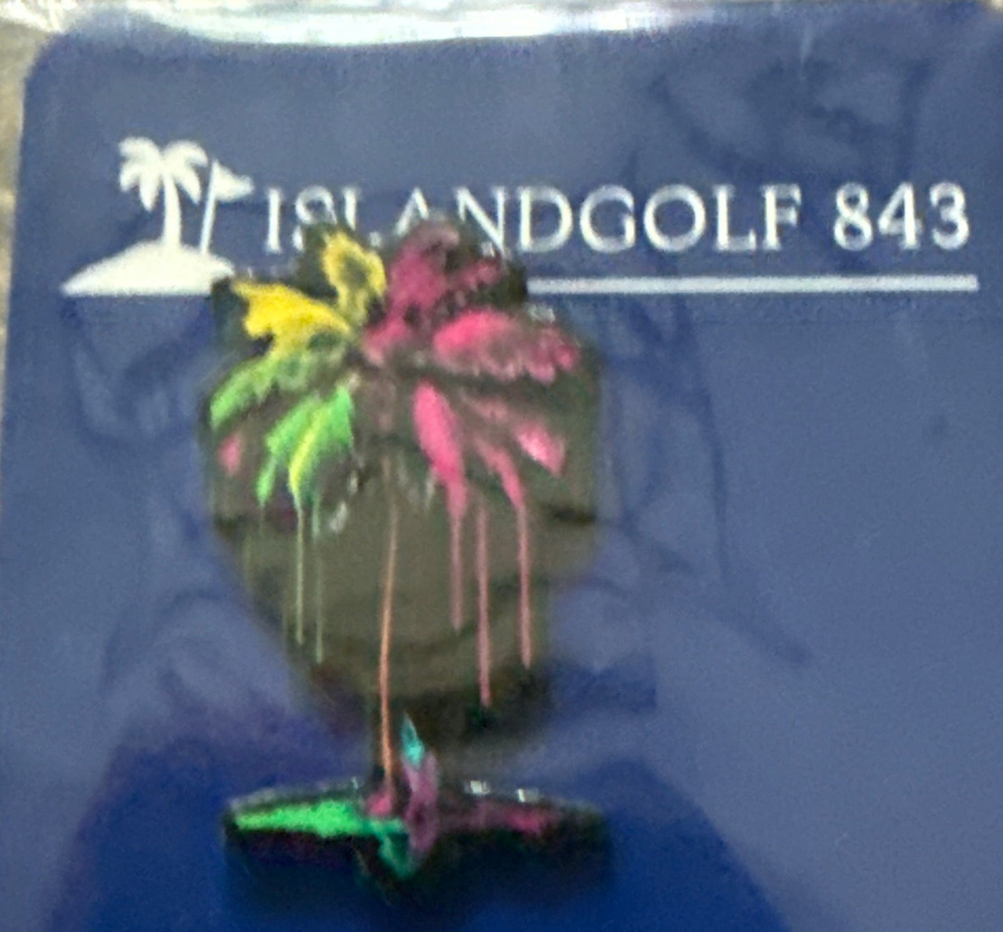 Multi-color Palm Tree Ball Marker