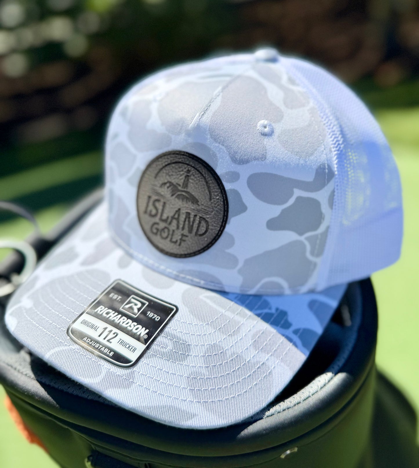 Island Golf Light Blue / Grey Camo Hat