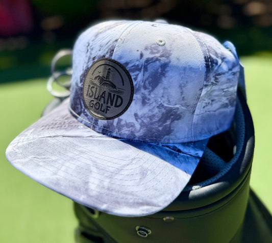 Island Golf Blue Mossy Oak Hat