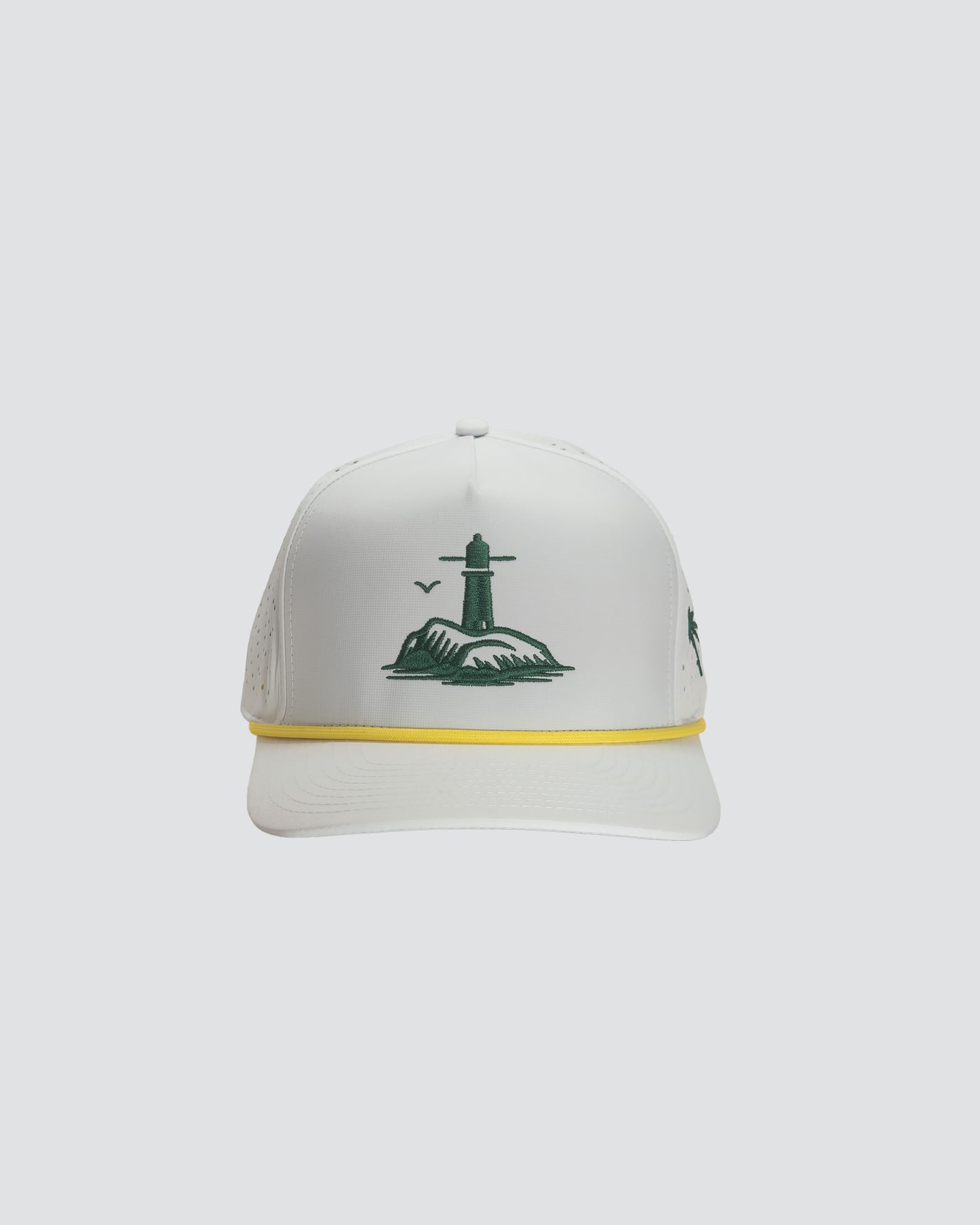 Island Light House #white-green-yellow